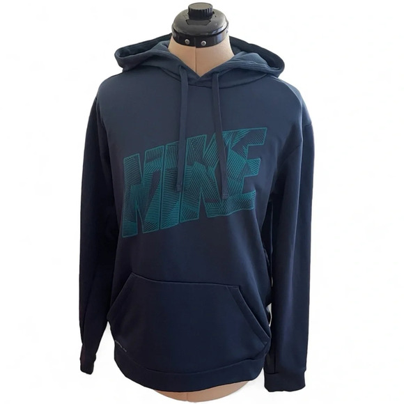 Nike Other - Nike Hoodie Therma-Fit Pullover Men’s Size Medium Blue